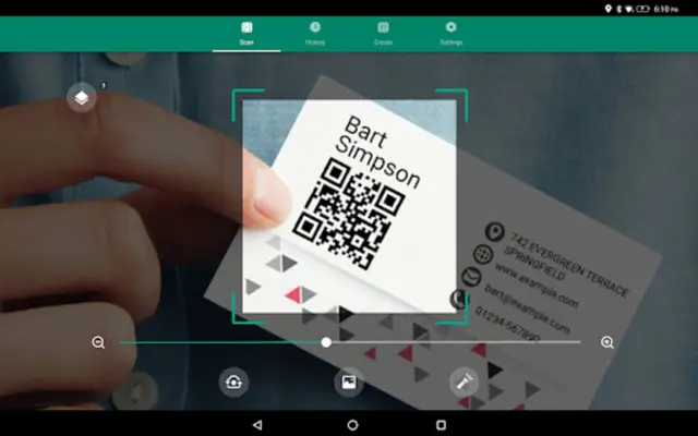 Barcode & QR code scanner android App screenshot 0