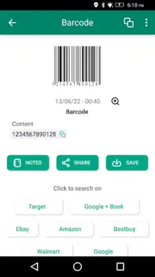 Barcode & QR code scanner android App screenshot 6